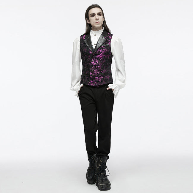 Goth exquisite jacquard vest