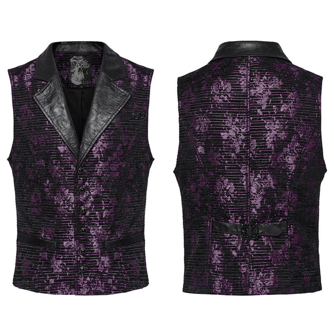 Goth exquisite jacquard vest