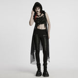 Punk personalized hollow skeleton vest