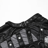 Punk personalized hollow skeleton vest