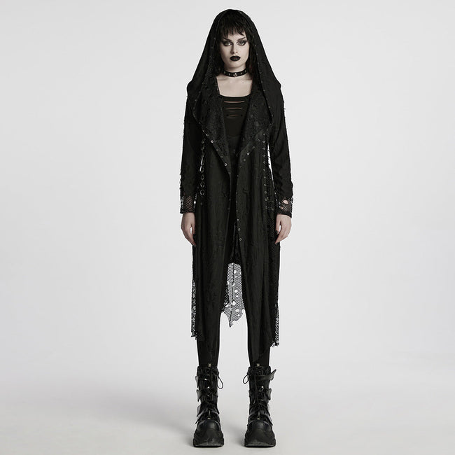 Gothic Decadent Asymmetric Knitted Coat