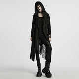Gothic Decadent Asymmetric Knitted Coat