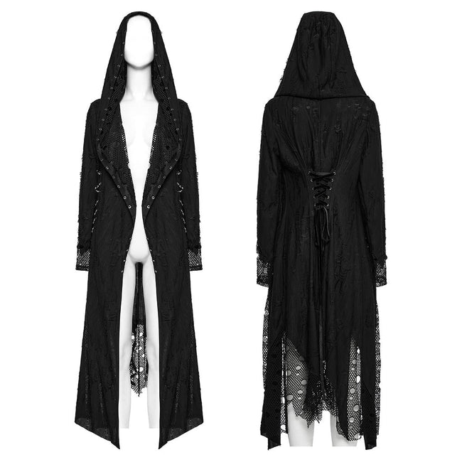 Gothic Decadent Asymmetric Knitted Coat