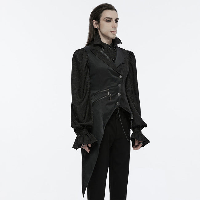 Dark Night Goth Asymmetric vest