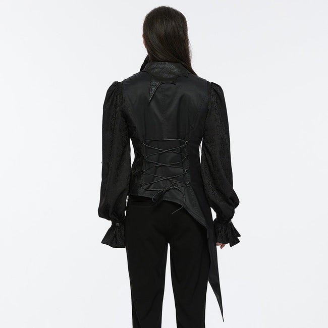 Dark Night Goth Asymmetric vest