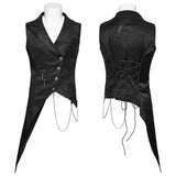 Dark Night Goth Asymmetric vest
