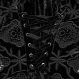 Retro embroidered velvet shirt