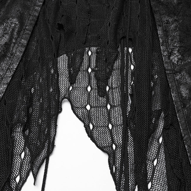 Goth Dark Alien Asymmetric Vest