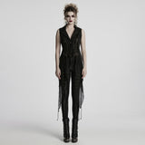 Goth Dark Alien Asymmetric Vest