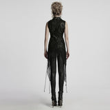 Goth Dark Alien Asymmetric Vest