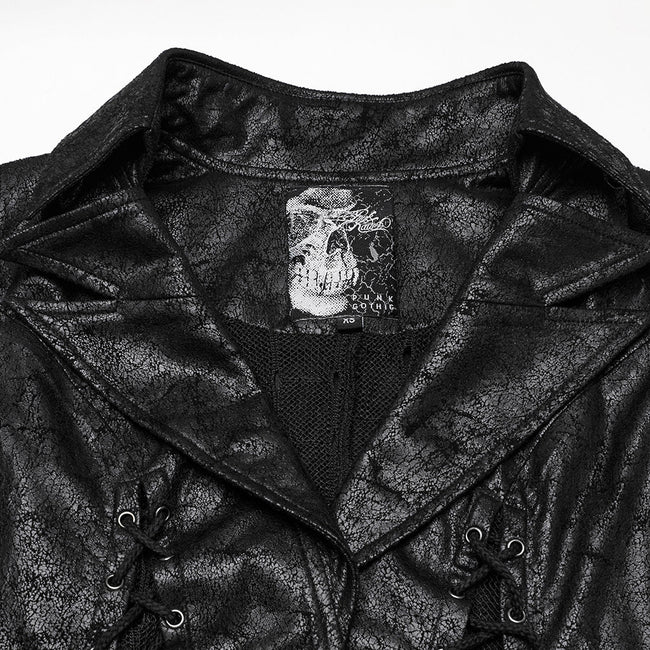 Goth Dark Alien Asymmetric Vest