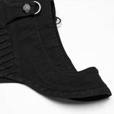 Punk denim ultra short vest