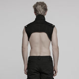 Punk denim ultra short vest