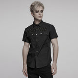Punk neat short sleeved shirt
