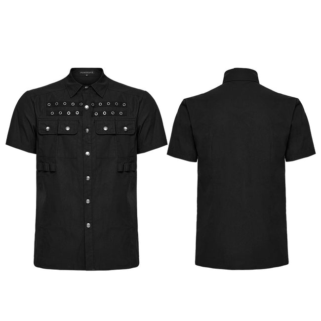 Punk neat short sleeved shirt