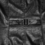 Detachable punk leather  jacket