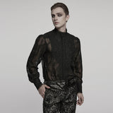 Goth Romantic Chiffon Men's Shirt