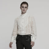 Goth Romantic Chiffon Men's Shirt