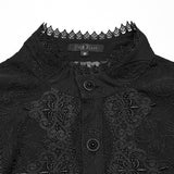 Goth Romantic Chiffon Men's Shirt
