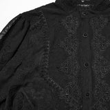 Goth Romantic Chiffon Men's Shirt