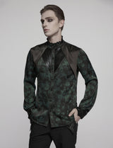 Goth mystery pleated shirt