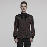 Goth mystery pleated shirt