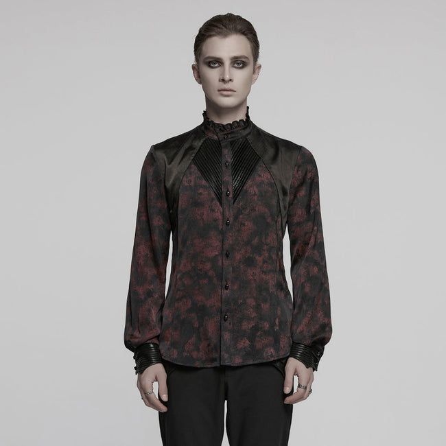 Goth mystery pleated shirt