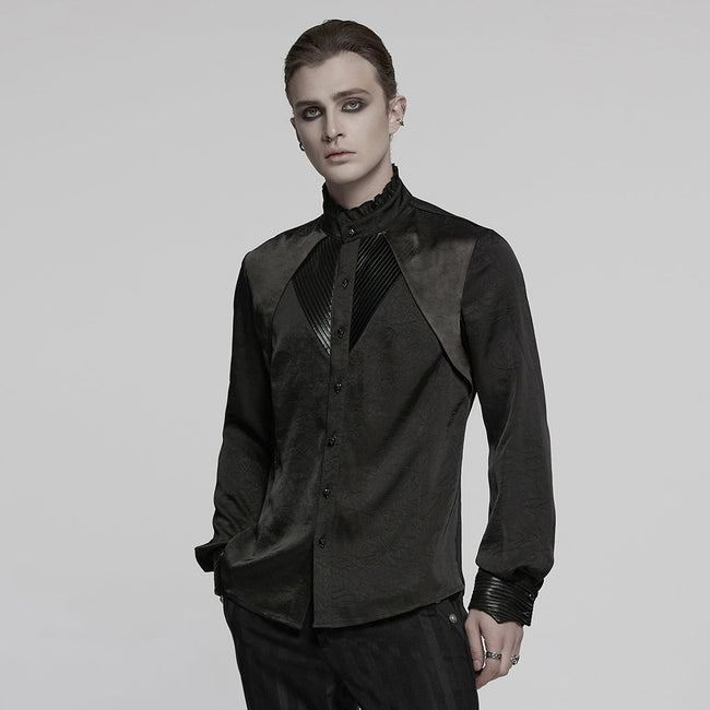 Goth mystery pleated shirt