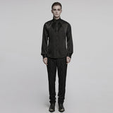 Goth mystery pleated shirt