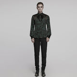 Goth mystery pleated shirt