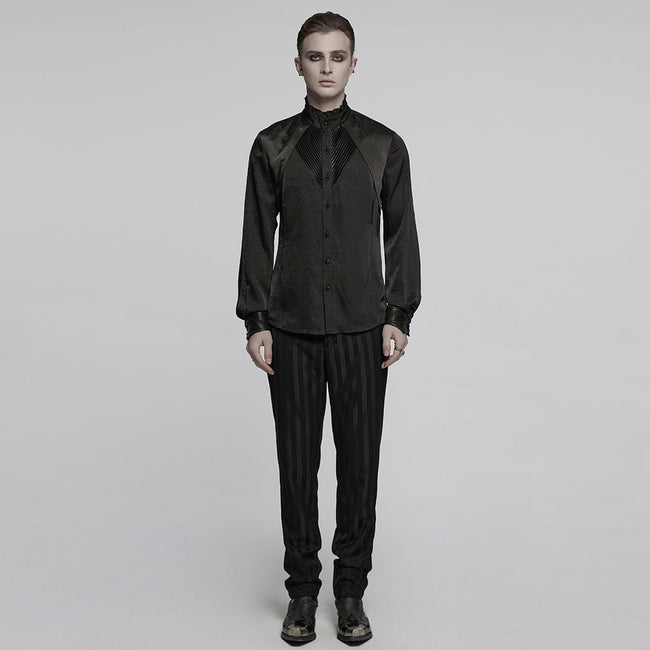 Goth mystery pleated shirt