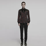 Goth mystery pleated shirt