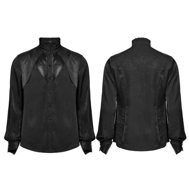 Goth mystery pleated shirt