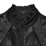 Goth mystery pleated shirt
