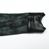 Goth mystery pleated shirt