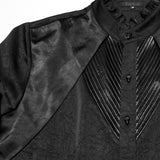 Goth mystery pleated shirt