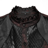 Goth mystery pleated shirt