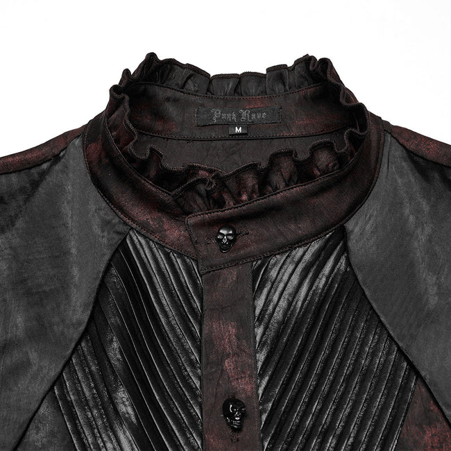 Goth mystery pleated shirt