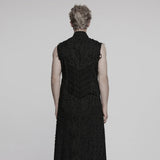 Punk structure long vest