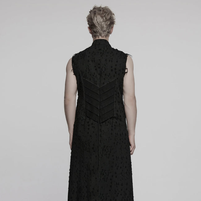 Punk structure long vest