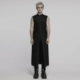 Punk structure long vest