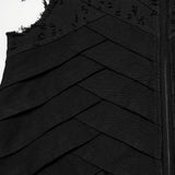 Punk structure long vest