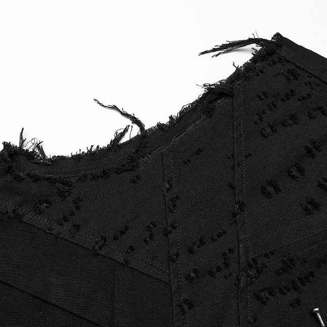 Punk structure long vest