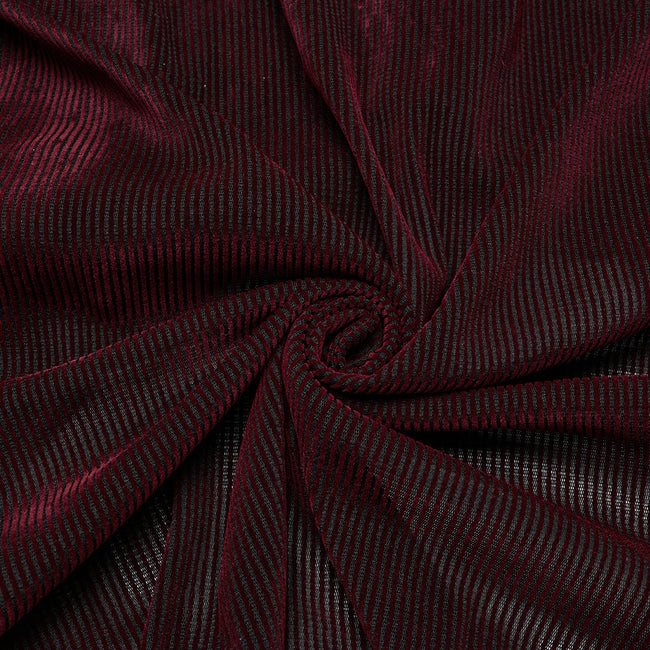 Goth striped flocking shirt