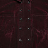 Goth striped flocking shirt