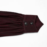 Goth striped flocking shirt