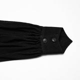 Goth striped flocking shirt