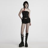 Punk drawstring tube top