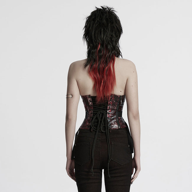 Punk drawstring tube top