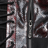 Punk drawstring tube top